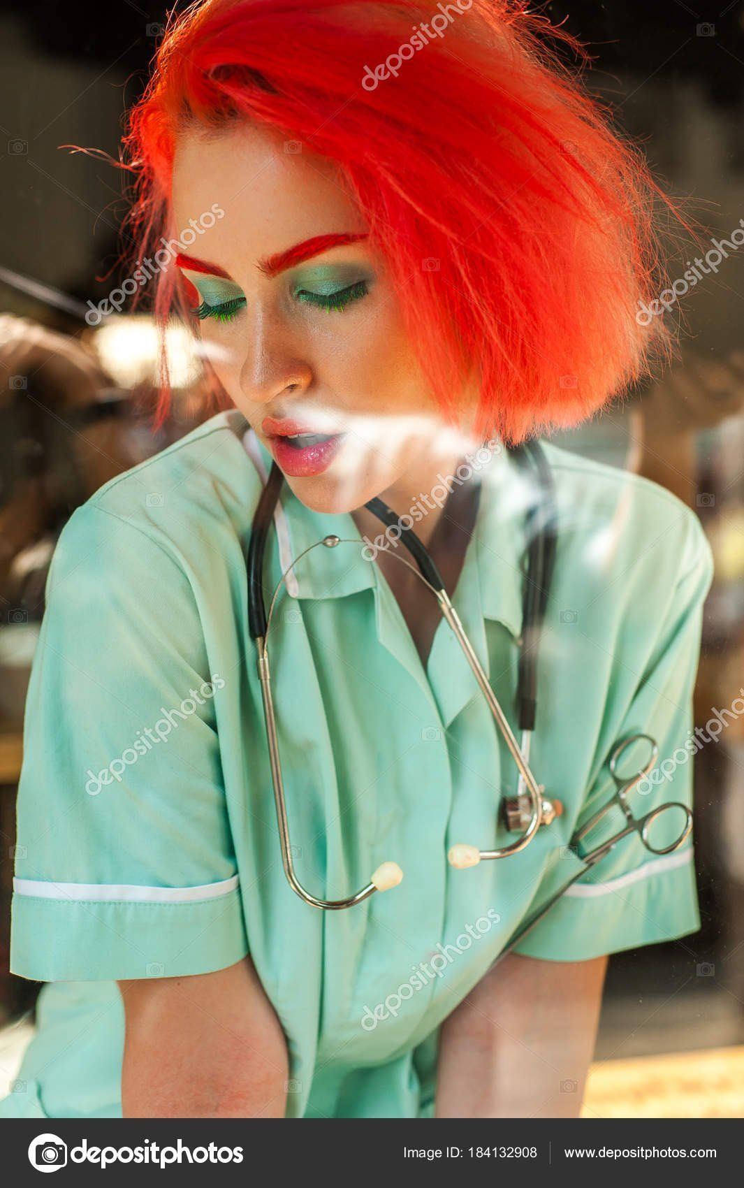 Cherry reccomend Redhead in scrubs