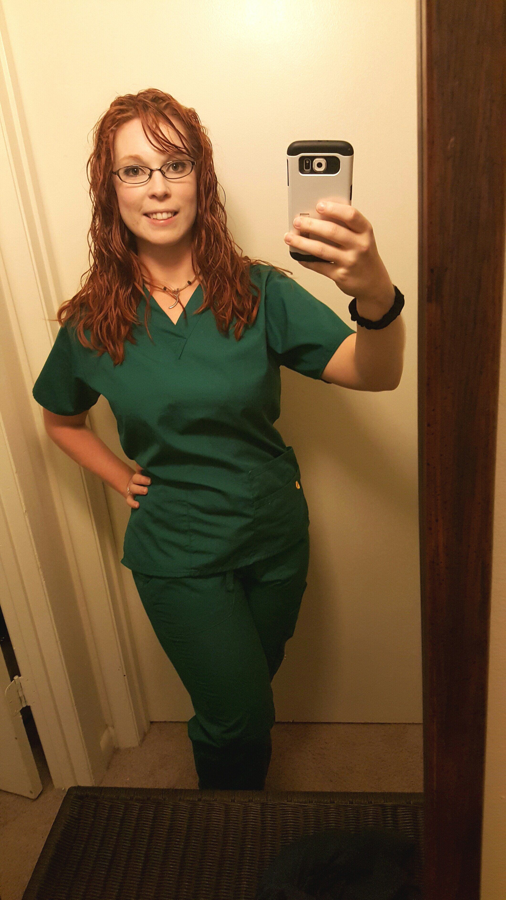 Jail B. reccomend Redhead in scrubs